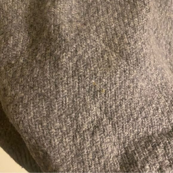 Gianetti Wool Blend Grey Knit Quarter Zip Sweater Pullover Men’s Medium - Picture 3 of 7